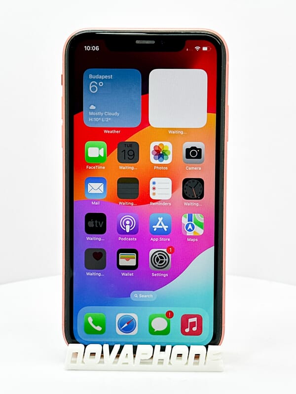 Apple iPhone XR - Modrá (64GB)  - Baterie: 100% - Barva: Bílá - 5