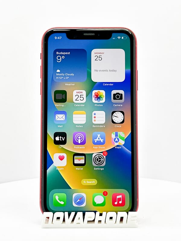 Apple iPhone XR (128GB)  - Baterie: 100% - Barva: Červená - 5