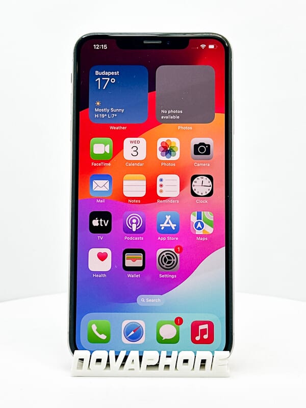 Apple iPhone Xs Max (64GB)  - Batéria: 100% - Farba: Strieborná - 1