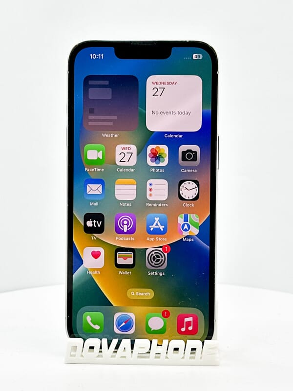 Apple iPhone 13 Pro (128GB)  - Batéria: 100% - Farba: Strieborná - 1