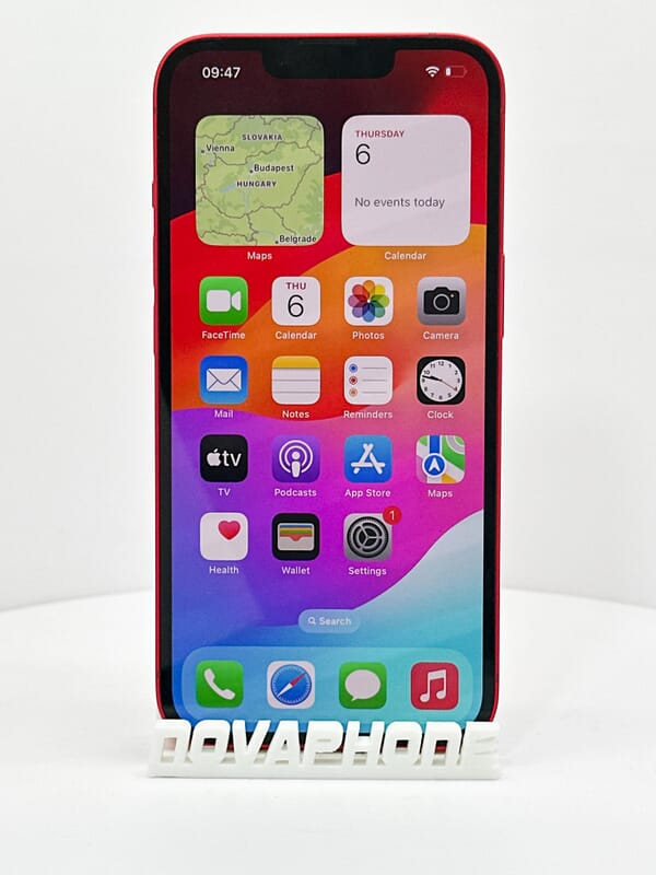 Apple iPhone 14 (128GB)  - Baterie: 100% - Barva: Červená - 5