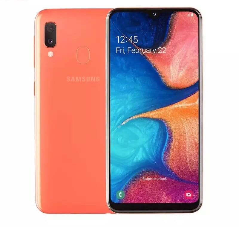 Samsung Galaxy A20e (32GB)  - Barva: Korálová - 5
