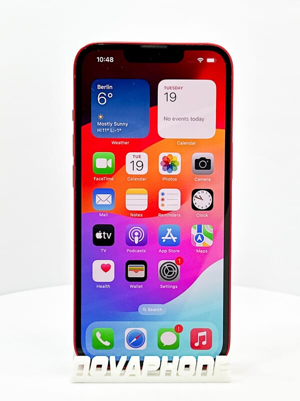 Apple iPhone 13 (128GB)  - Baterie: 100% - Barva: Červená - 5