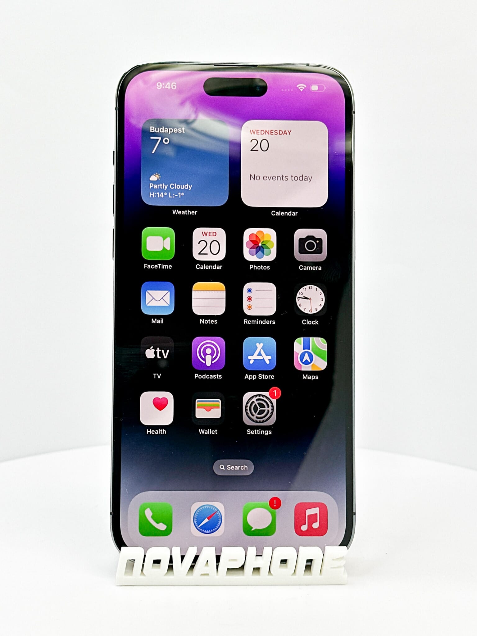 Apple iPhone 14 Pro (128GB)  - Batéria: 100% - Farba: Fialová - 1