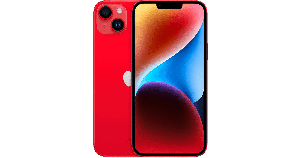 Apple iPhone 14 Plus (128GB)  - Batéria: 100% - Farba: Červená - 1