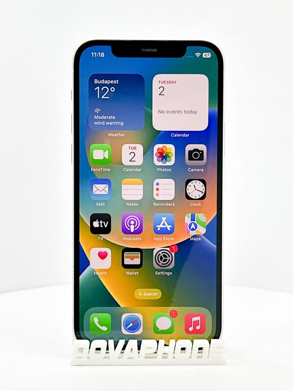 Apple iPhone 12 (64GB)  - Baterie: 100% - Barva: Bílá - 5