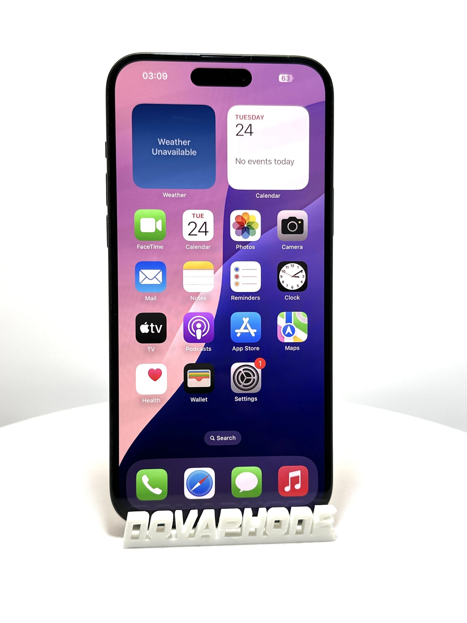 Apple iPhone 15 (128GB)  - Batéria: 100% - Farba: Čierna - 1