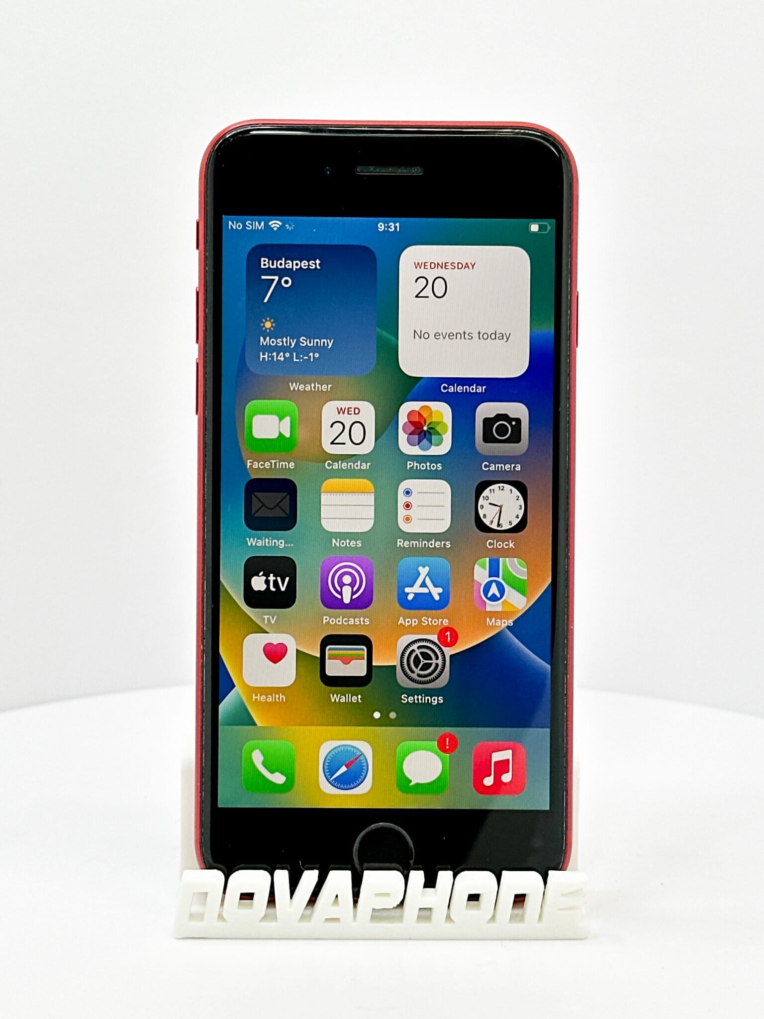 Apple iPhone SE 2020 (64GB)  - Batéria: 100% - Farba: Červená - 1